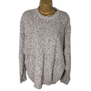 Vintage 90s Old Glory Chunky Knit Pullover Sweater Marled Made in USA Unisex XL